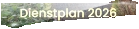 Dienstplan 2026